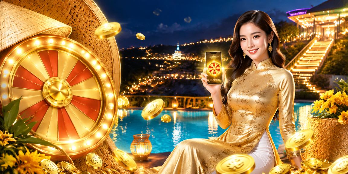 Người chơi Roulette mặc áo dài tại Đà Lạt — phong cách casino đặc trưng Việt Nam