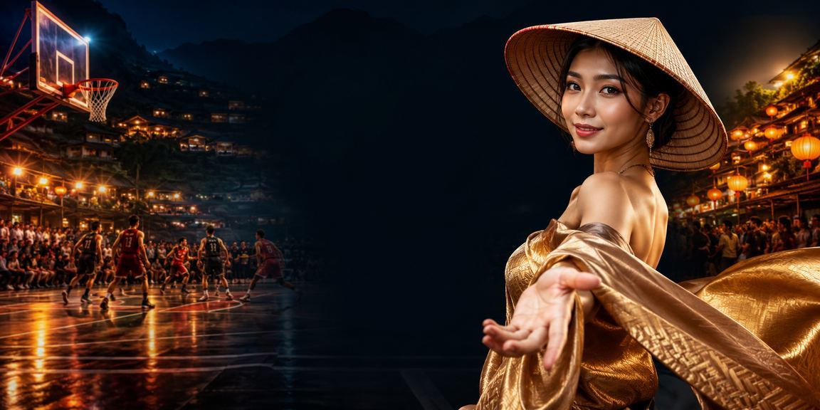 Người hâm mộ bóng rổ đội nón lá tại Sapa theo dõi cược thể thao — giải trí thể thao đặc trưng Việt Nam